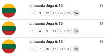 lithuania jega results|Lithuania Jega: Latest Results, Hot Numbers & Predictions.